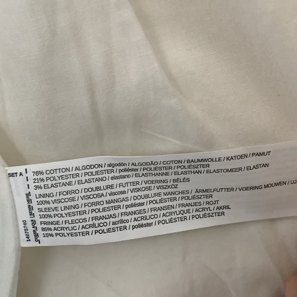 NWT Mango Basics White Tweed Blazer - Picture 5 of 7